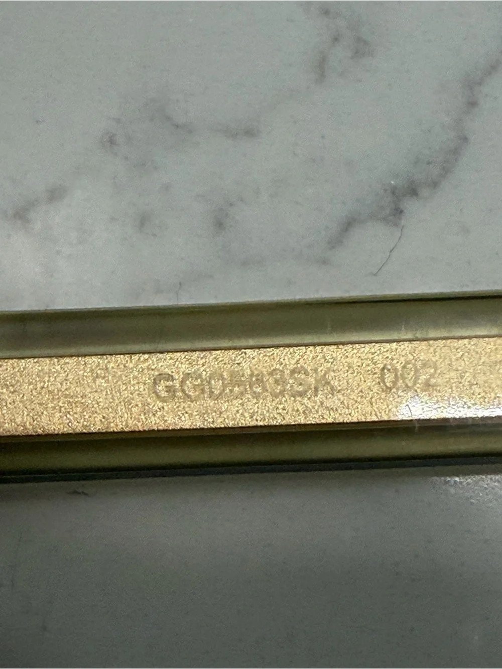 Authentic Gucci Black and Gold Square-Frame Sunglasses